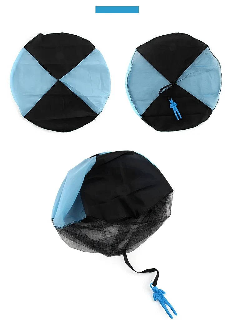 1/6 Sets Hand Throwing Parachute Kids Outdoor Funny Toys Game Play Toys for Children Fly Parachute Sport with Mini Soldier Game