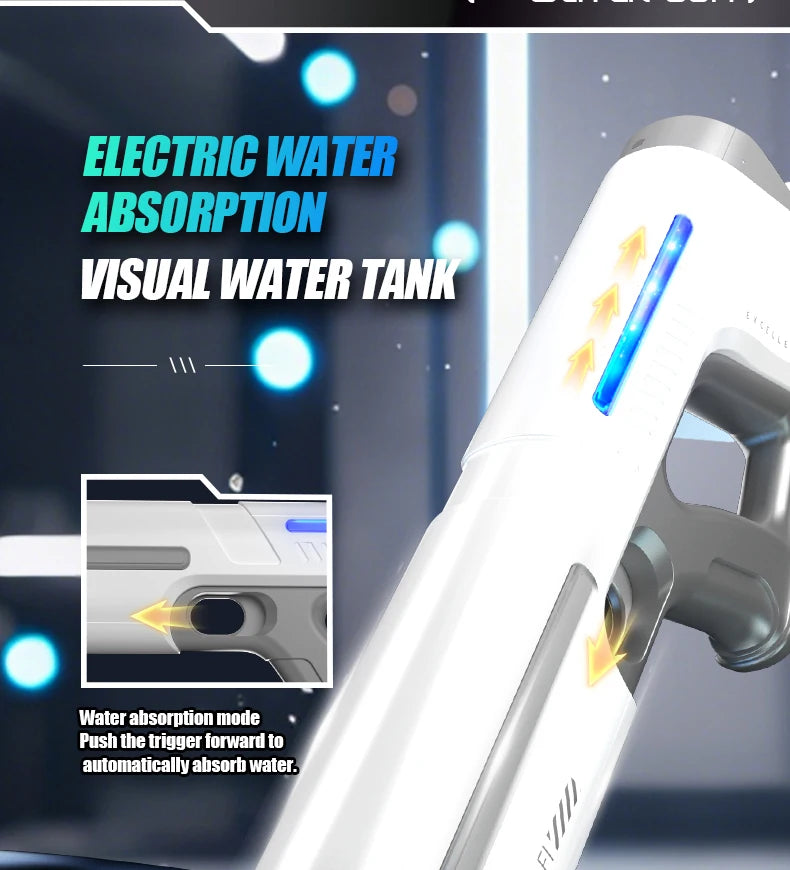 The Bestselling Children's Toy Electric Water Gun Can Spray Water Continuously Automatically Suck Up Water And Has a Long Range