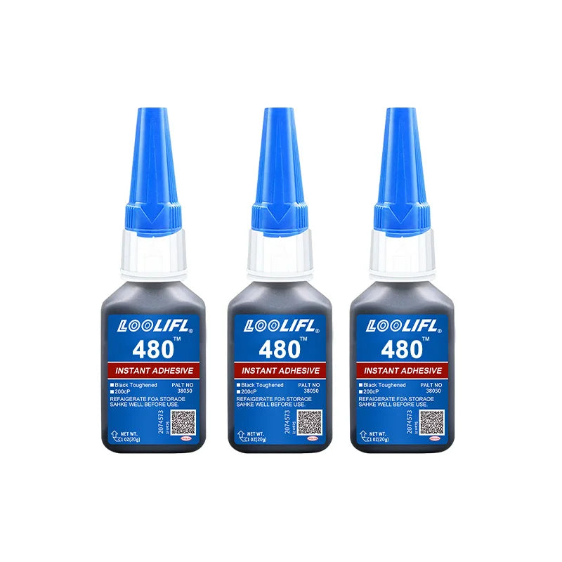 LOOLIFL 480 Black Super Black glue for Plastic Wood Metal tyres Rubber shoes Strong Adhesive Repair - Belvar