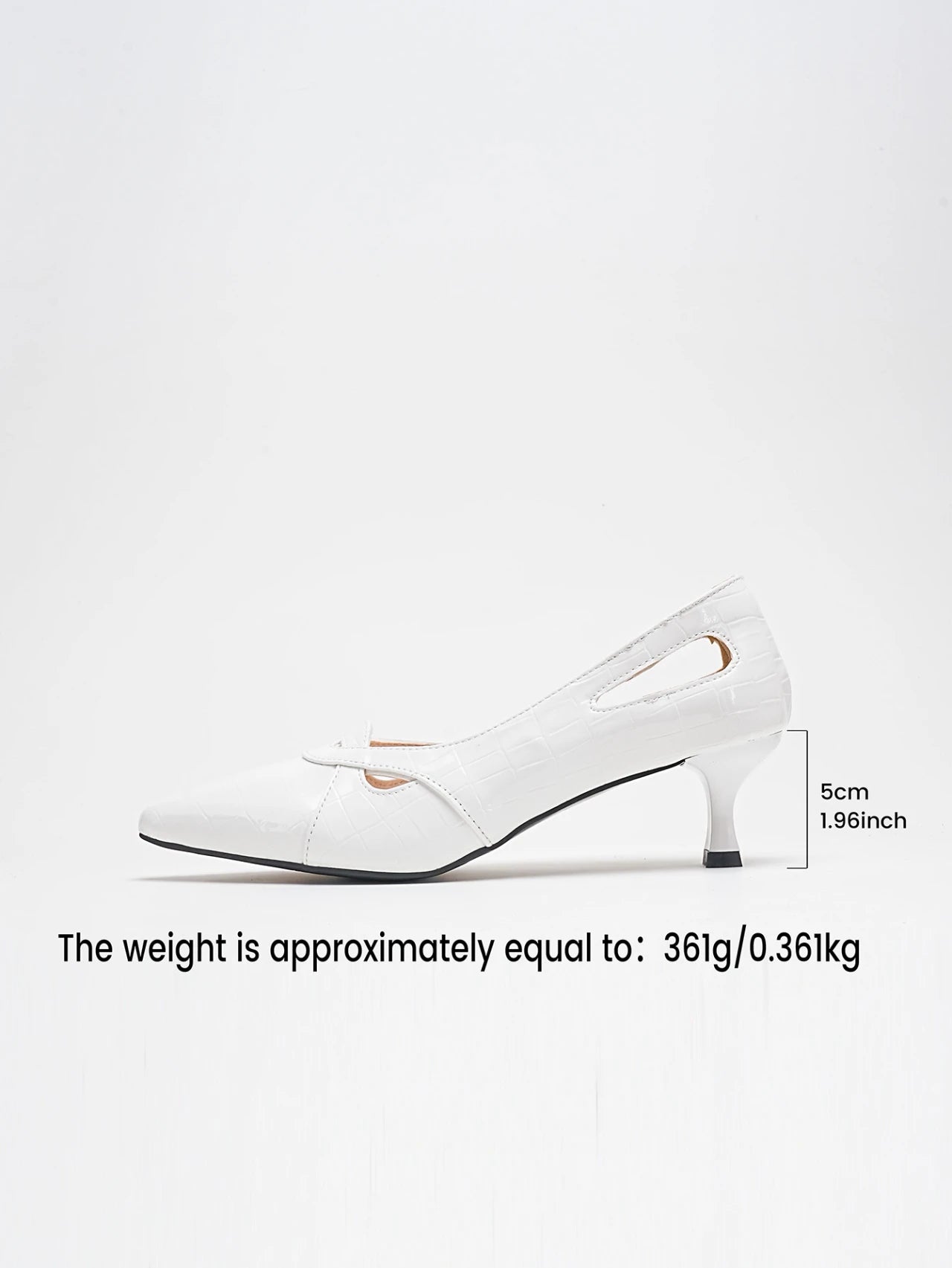 Elegant High Heels for Women, Spring and Summer New French Shallow Leather Mules, Cool and Breathable Hollow Design, Plaid Pattern Upper Kitten Heels, Versatile Dresses, Weddings, Parties, Date, Valentine's Day - Belvar