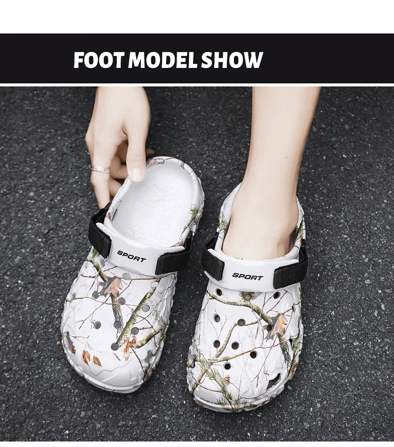 Men Slippers High Quality Classic Outdoor Anti-Slip Garden Shoes Lightweight Fashion Casual Sandals Sandals for Men Platform - Belvar