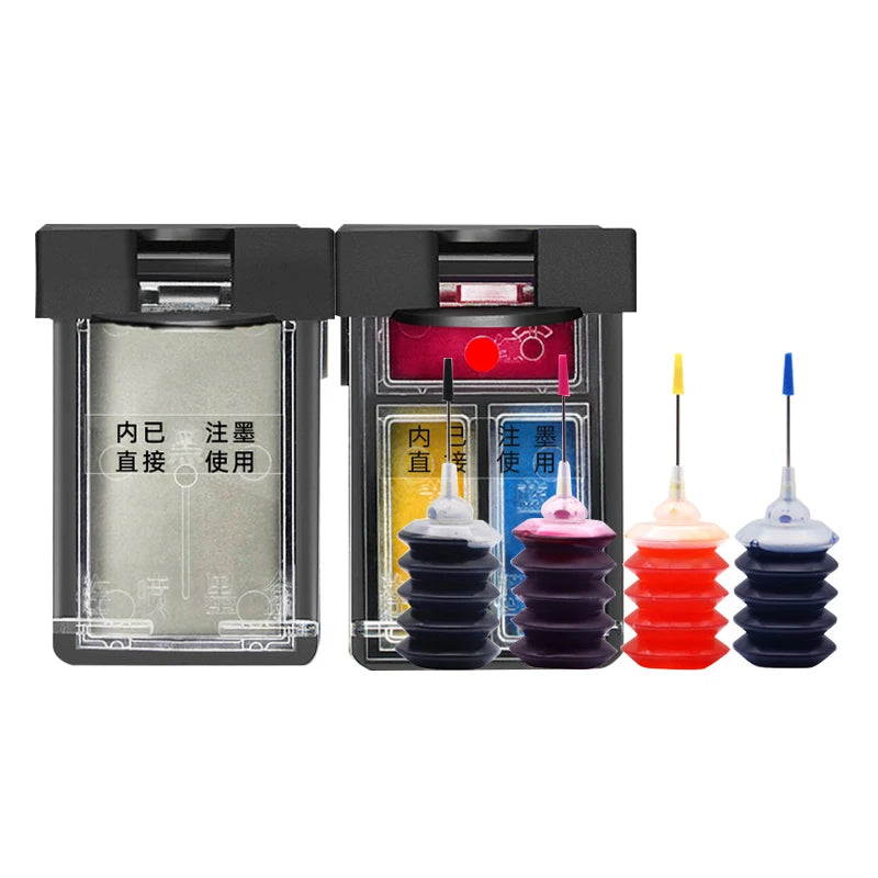 Refillable 62 62XL Ink Cartridge Remanufactured for HP62XL for HP 5540 5640 7640 5646 5546 5541 5542 5543 Officejet 5740 Printer