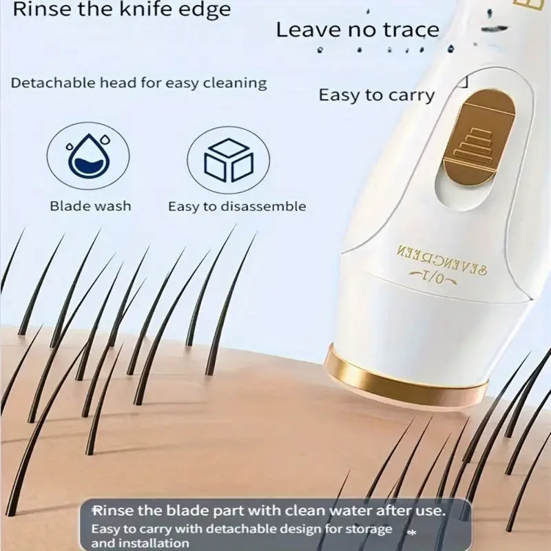 1pc Blissful 3-in-1 Electric Hair Removal Kit for Women - USB Rechargeable Facial Trimmer, Nose Hair Clipper, Full Body Epilator