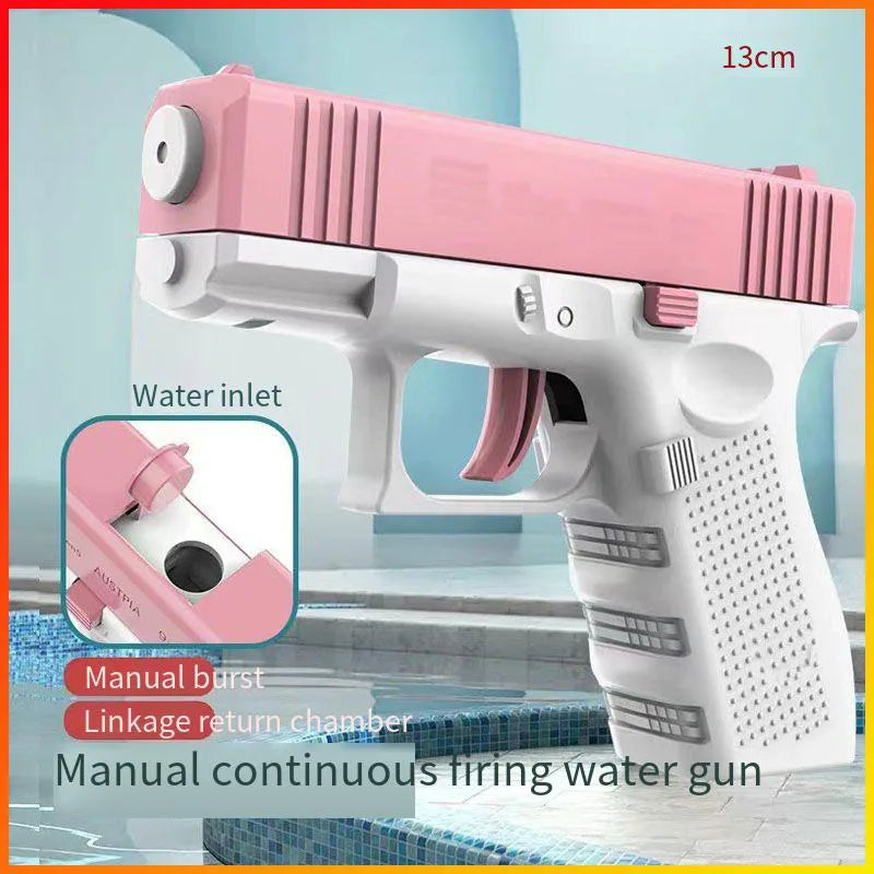 Summer Water Gun non Electric Pistol High-pressure Full Automatic Shooting Water Beach Toy Gun For kid Children Boys Girls Adult