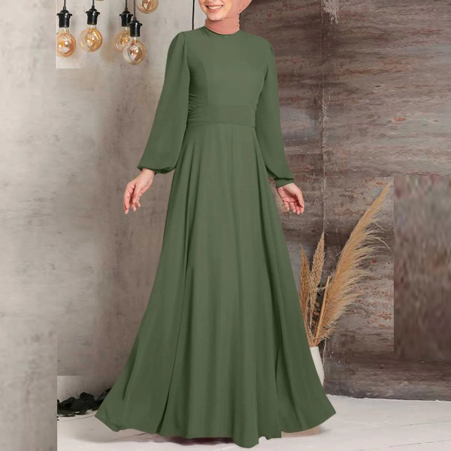 Women Muslim Kaftan Abaya Dubai Turkey Muslim Fashion Hijab Dress Kaftan Islam Clothing African Maxi Dresses Arab Robe