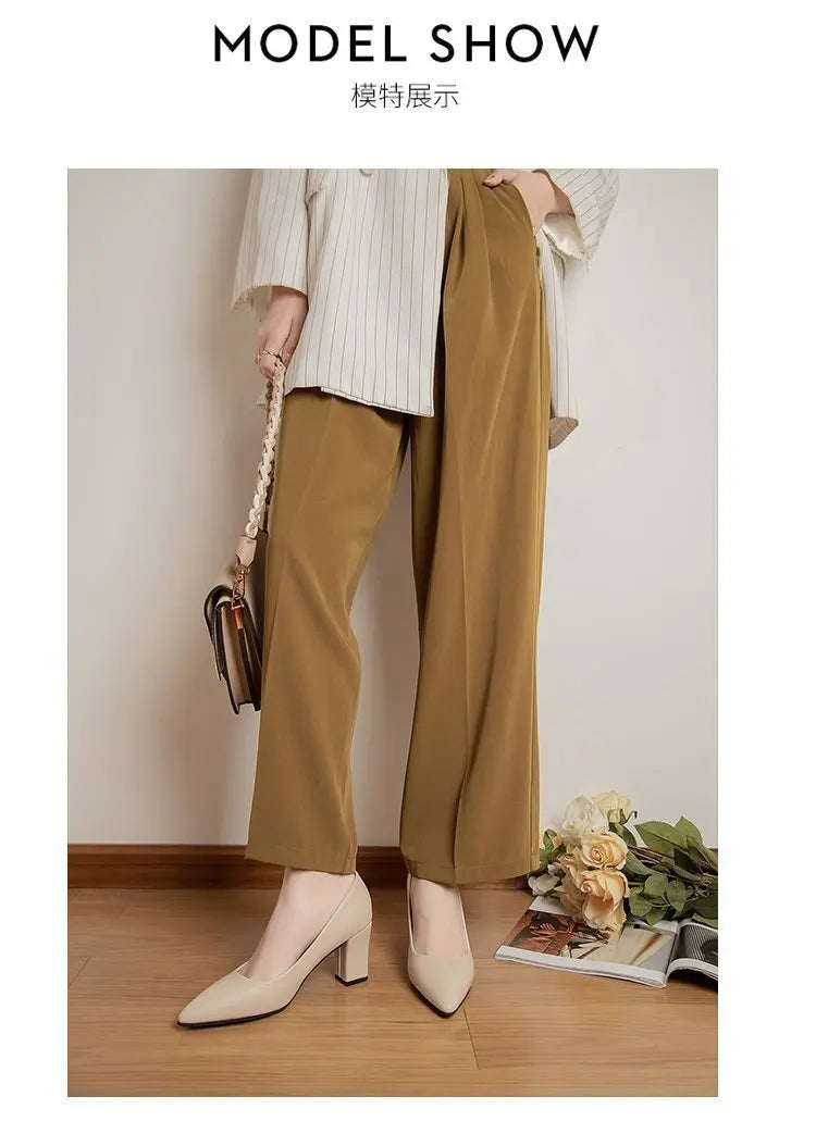 High Heels Women 2022 New Korean Style Pointed Shallow Mouth Thick Heel Fashion Shoes Sapatos De Mujer - Belvar