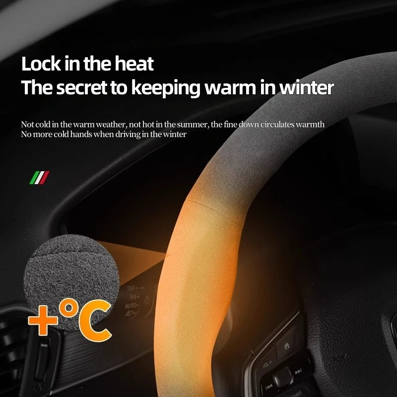 Car Steering Wheel Cover for Renault Megane RS Vision Z Scenic Clio Laguna 2 3 4 5 Kangoo Fluence Megane Trafic Talisman Twingo - Belvar