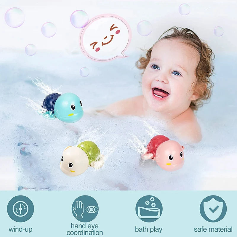 QWZ Baby Cartoon Monkey Classic Shower Bath Toy Animal Sprinkle Bathroom Swimming Bathing Shower Educational Toys For Kid Gift