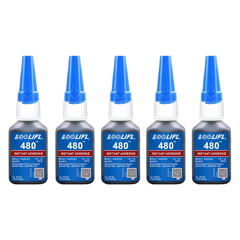 LOOLIFL 480 Black Super Black glue for Plastic Wood Metal tyres Rubber shoes Strong Adhesive Repair - Belvar
