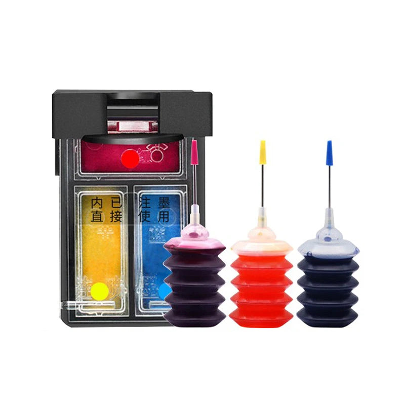 Refillable 62 62XL Ink Cartridge Remanufactured for HP62XL for HP 5540 5640 7640 5646 5546 5541 5542 5543 Officejet 5740 Printer