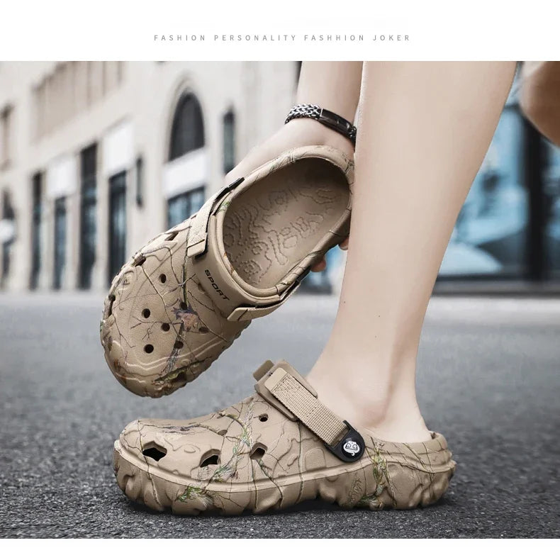 2025Men Slippers High Quality Classic Outdoor Anti-Slip Garden Shoes Lightweight Fashion Casual Sandals Sandals for Men Platform - Belvar