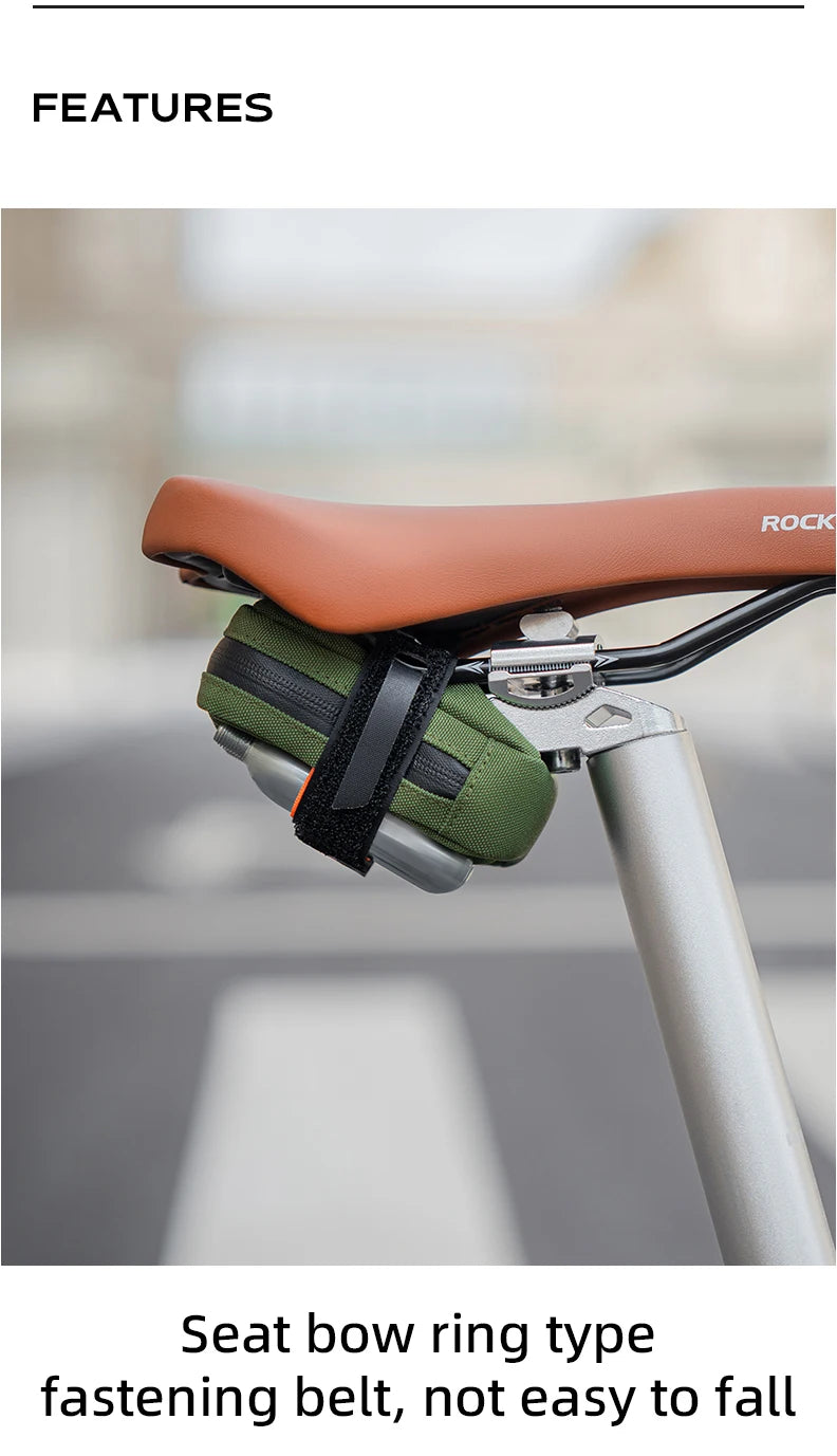 ROCKBROS Mini Bicycle Tail Bag Lightweight Portable Bike Storage Bag Small Tools Bag Road Bike Fashion Beautiful Bicycle Bags 