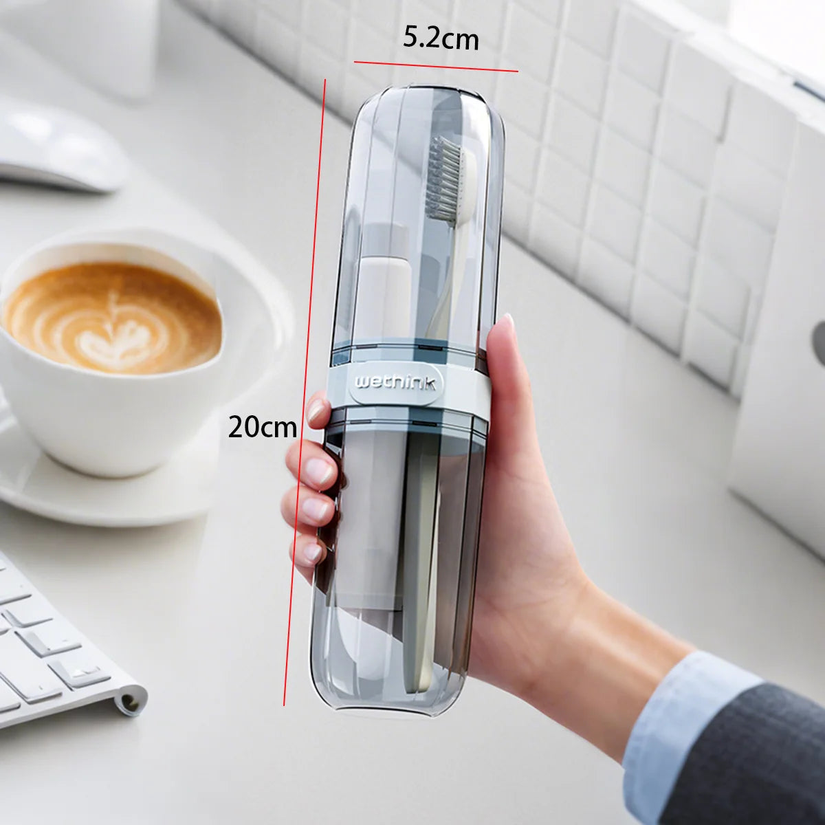 Portable Toothpaste Toothbrush Protect Holder Case Travel Camping Storage Box Protect Toothbrush Toothpaste from Dirt and Damage