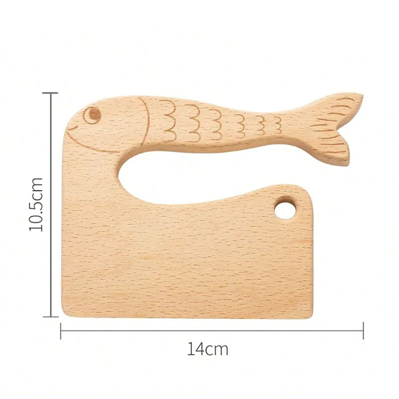Wooden Kids Knife Cooking Toys Simulation Knives Cutting Fruit Vegetable Children Kitchen Pretend Play Toy Montessori Education