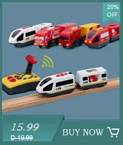 Variety Of Optional Track Magnetic Cars Multi-Purpose Vehicles Compatible Brand Wooden Scene Track Car Toys Children's Gifts W09