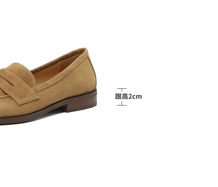 Shoes for Women 2024 Summer Brown Casual Flats Ladies Shoe Fashion Suede Loafers Soft Sole Non-Slip Feminino Zapatos Mujer - Belvar