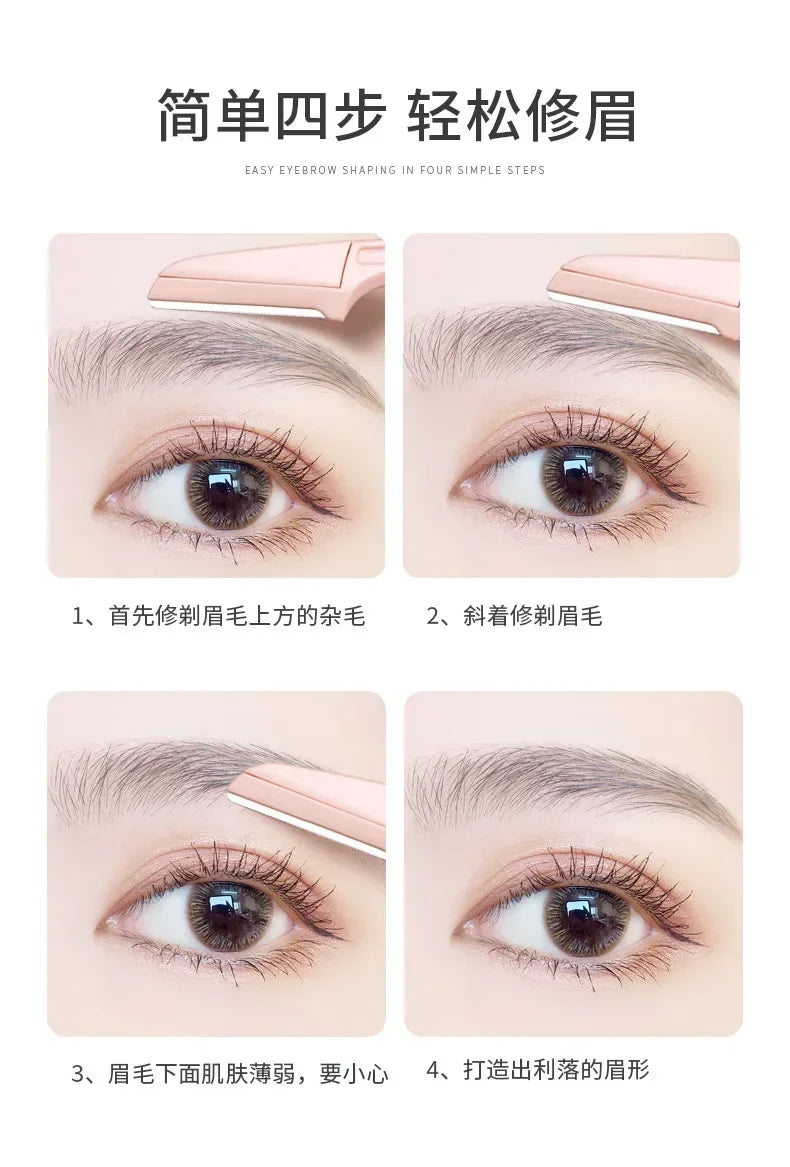 1/3pc Safe Folding Ladies Face Shaver Eyebrow Trimmer Blade Anti-Scratch Razor Makeup Tools Eyebrow Trimmer Face Razor for Women
