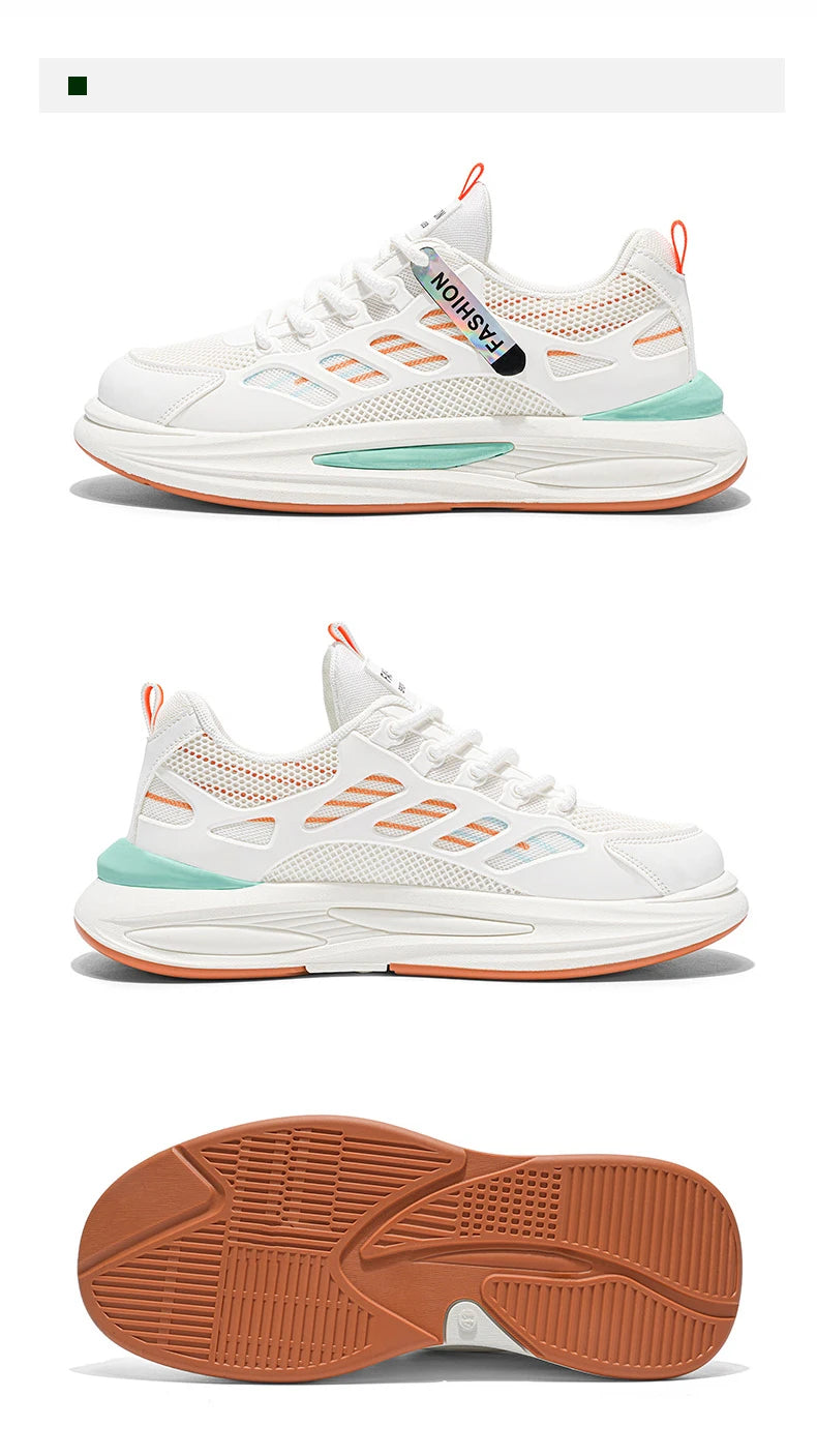 Shoes Men's 2025 Autumn New Lightweight Non-slip Fashion Trend All-match Casual Soft Bottom Shock Absorption Running Sports - Belvar