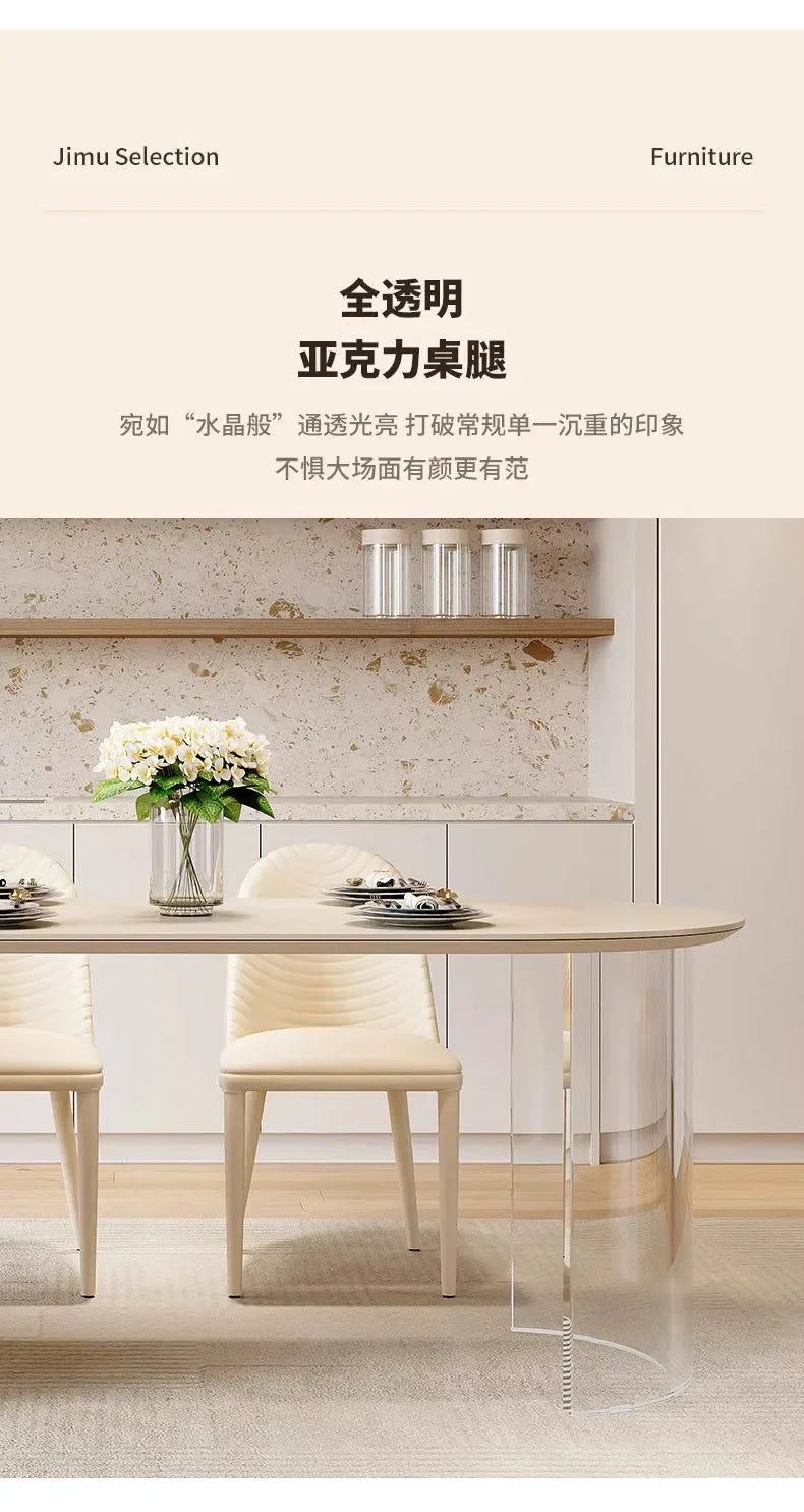 Kitchen Island with Extendable Dining Table Integrated Rolling Kitchen Storage Household with Slate Rack Cabinet for Kitchen