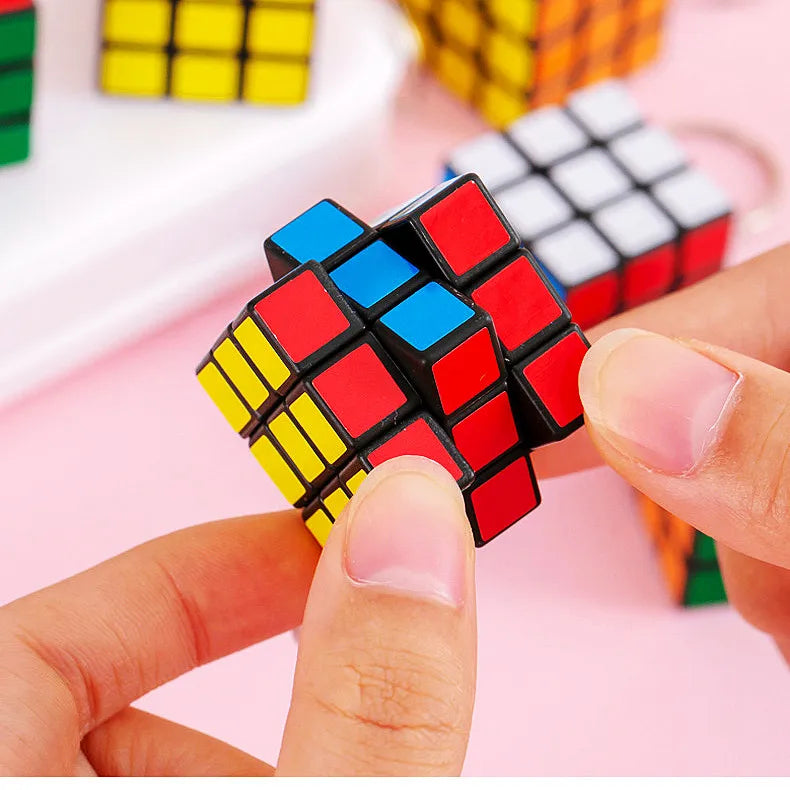 12Pcs 3cm Mini Magic Cube Children Educational Toys Kindergarten Prize Kids Birthday Party Favors Goodie Bag Pinata Fillers