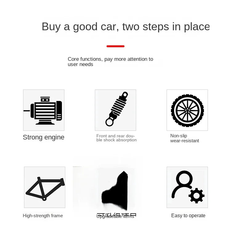 SRJOIN Off-road kart sports kart gasoline-powered mini vehicle suitable adults children track-ready small car drift adaptable