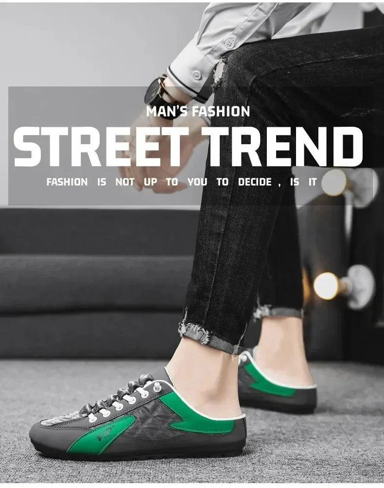 2025 Summer Slippers for Men Trendy Men's Flat Bottom Casual Shoes Soft Sole Support Shoes Men's Sneakers Zapatos De Hombre - Belvar
