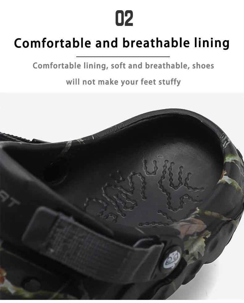 Men Slippers High Quality Classic Outdoor Anti-Slip Garden Shoes Lightweight Fashion Casual Sandals Sandals for Men Platform - Belvar
