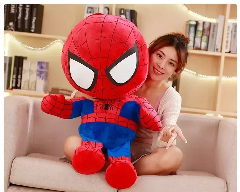 35cm Marvel Spiderman Plush Toy Soft Stuffed Cartoon Stuffed Doll Large Plush Boy Cloth Doll Pillow Children Christmas Gift Toy