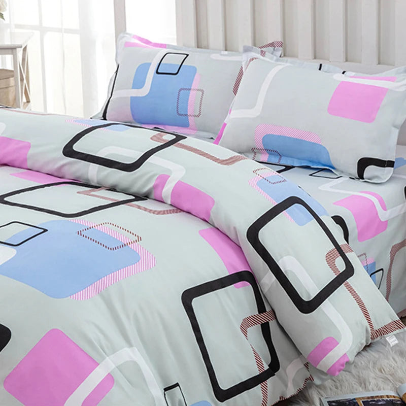 1pcs Geometric Pattern Bedding Fashion Printed Quilt Cover Multi Size Bed Sheets Soft Breathable Duvet Covers 이불커버