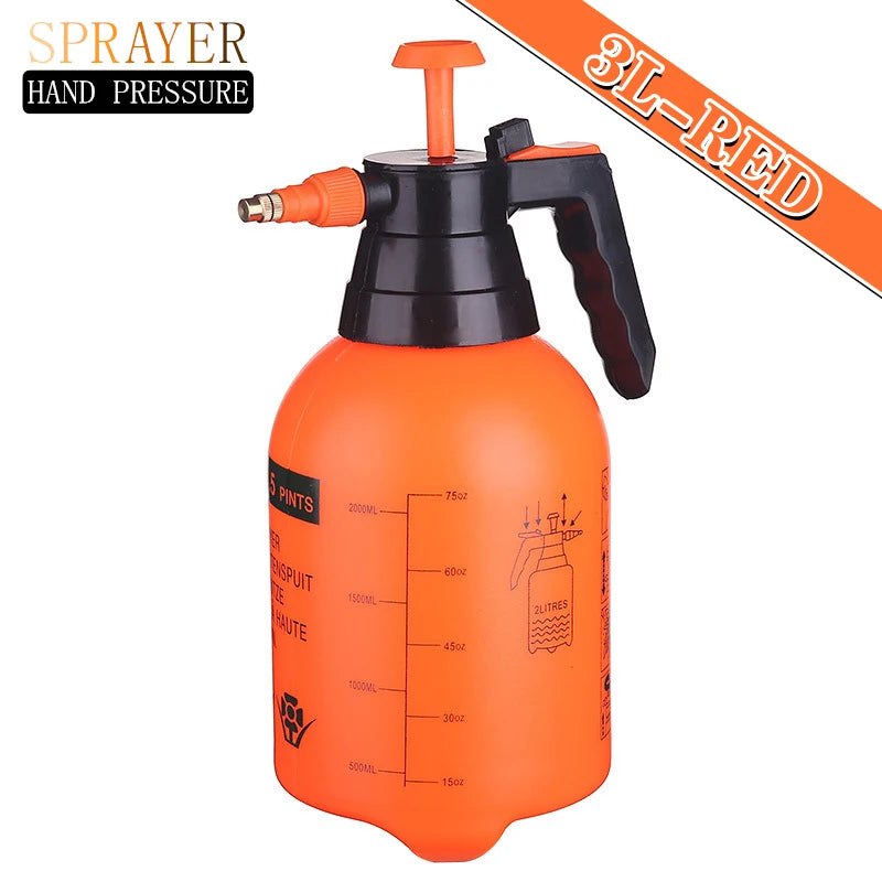 0.8-3L Hand Pressure Sprayer Air Pump Spray Bottle for Gardening Car Cleaning Disinfection Water Sprayer Garden Irrigation Tools