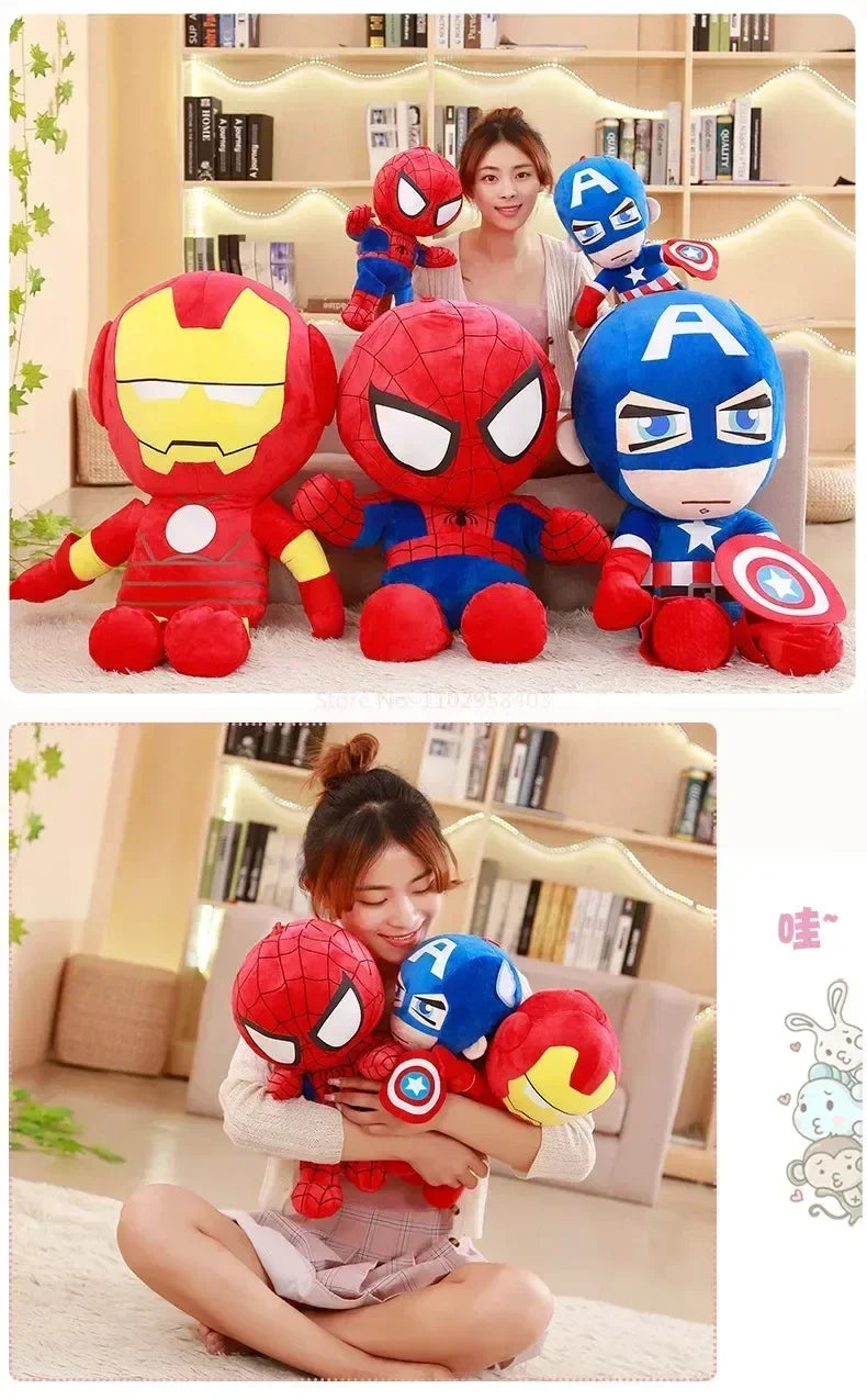 35cm Marvel Spiderman Plush Toy Soft Stuffed Cartoon Stuffed Doll Large Plush Boy Cloth Doll Pillow Children Christmas Gift Toy
