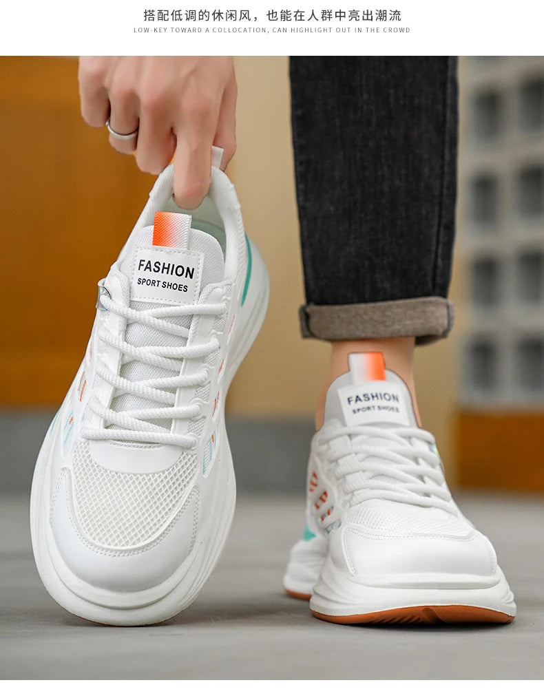 Shoes Men's 2025 Autumn New Lightweight Non-slip Fashion Trend All-match Casual Soft Bottom Shock Absorption Running Sports - Belvar
