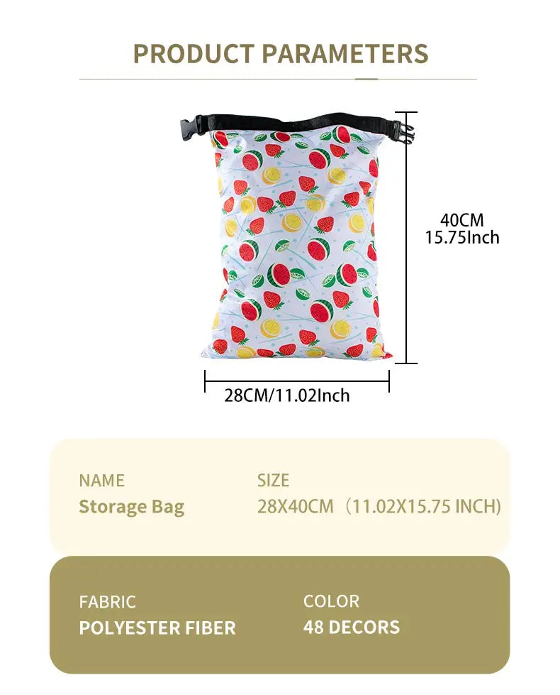 1pc Waterproof Wet Storage Bag Swimming Beach Bag For Outdoor Sports Make Up For Travel Storage Bag Baby Diapers Reusable Bags
