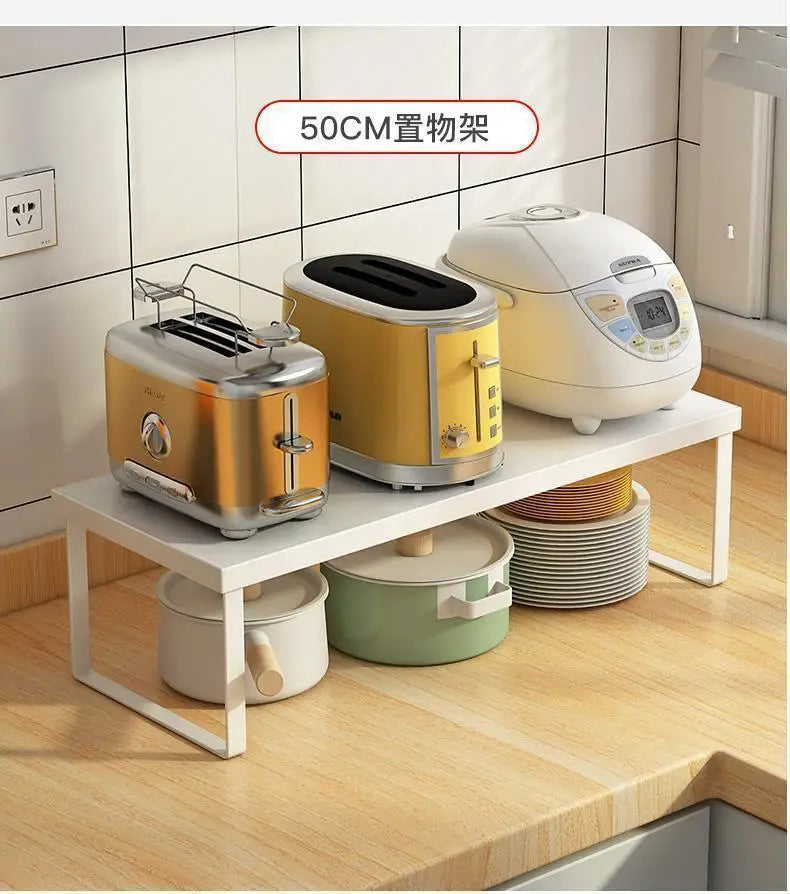 Kitchen Desktop Shelf Layered Storage Partition Small Racks for Storing Dishes Seasonings Home Storage Holders Organization