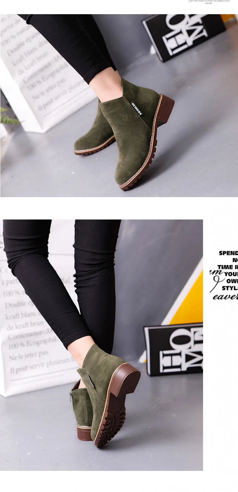 Shoes Women 2022 Fashion Thick Sole Ankle Boots Comfortable Plus Size Snow Boots for Women Female Platform Boots Botas De Mujer - Belvar
