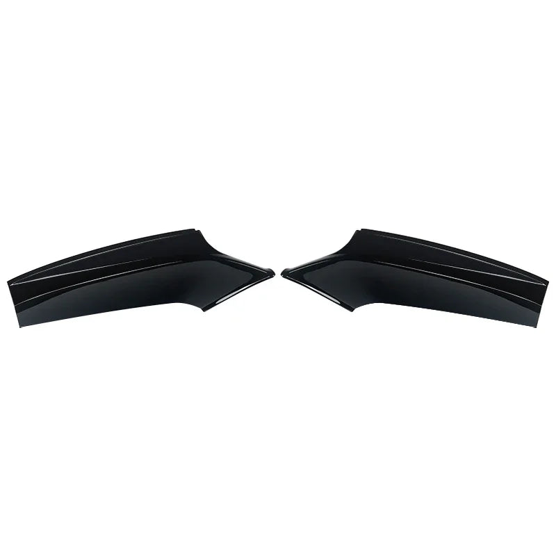 2Pcs / Set Front Bumper Splitters Lip Flaps Cupwings Aprons for BMW 5 Series F10 M5 Bumper 2011 - 2017 Carbon Fiber / FRP