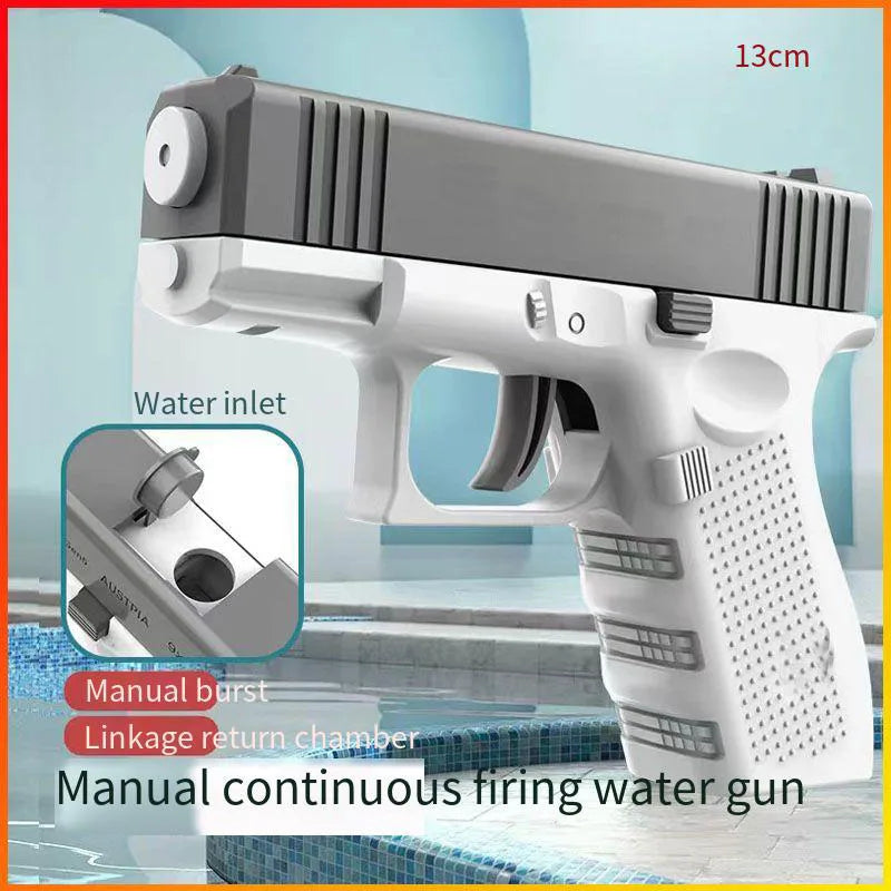 Summer Water Gun non Electric Pistol High-pressure Full Automatic Shooting Water Beach Toy Gun For kid Children Boys Girls Adult