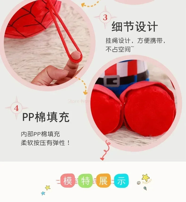 35cm Marvel Spiderman Plush Toy Soft Stuffed Cartoon Stuffed Doll Large Plush Boy Cloth Doll Pillow Children Christmas Gift Toy