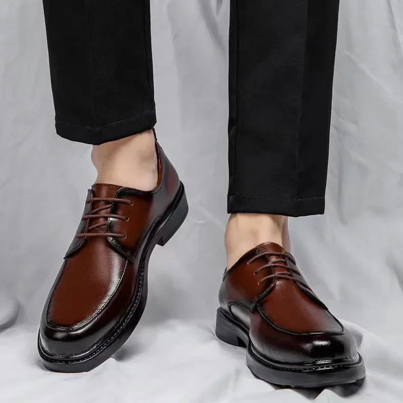 Social Shoe for Men New Dress Shoes Man Business Official 2024 Style Footwear Gentleman Cheap Liquidation Elegant and Classic 39 - Belvar
