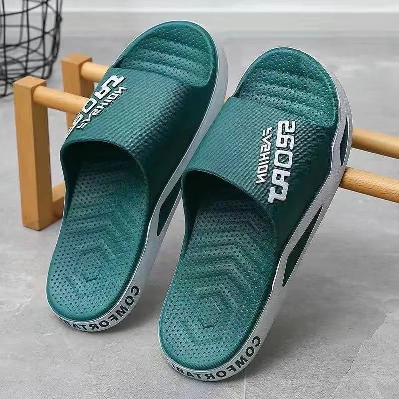 Slippers for men can be worn externally in summer. Trendy bathroom, bathroom, non-skid home, indoor, and home sandals for men - Belvar
