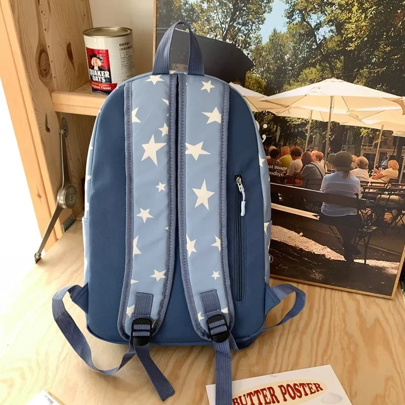 Star Backpack for Women Men 17 Inch Star Laptop Backpack College Bag Cute Travel Backpack Student Back To School Casual Bookbag