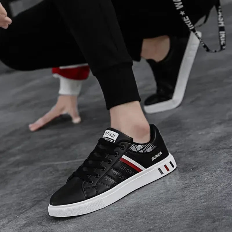Men's flat shoes 2025; Cool men's sports shoes; Men's outdoor sports shoes for spring and autumn; Fashionable vulcanized shoes; - Belvar