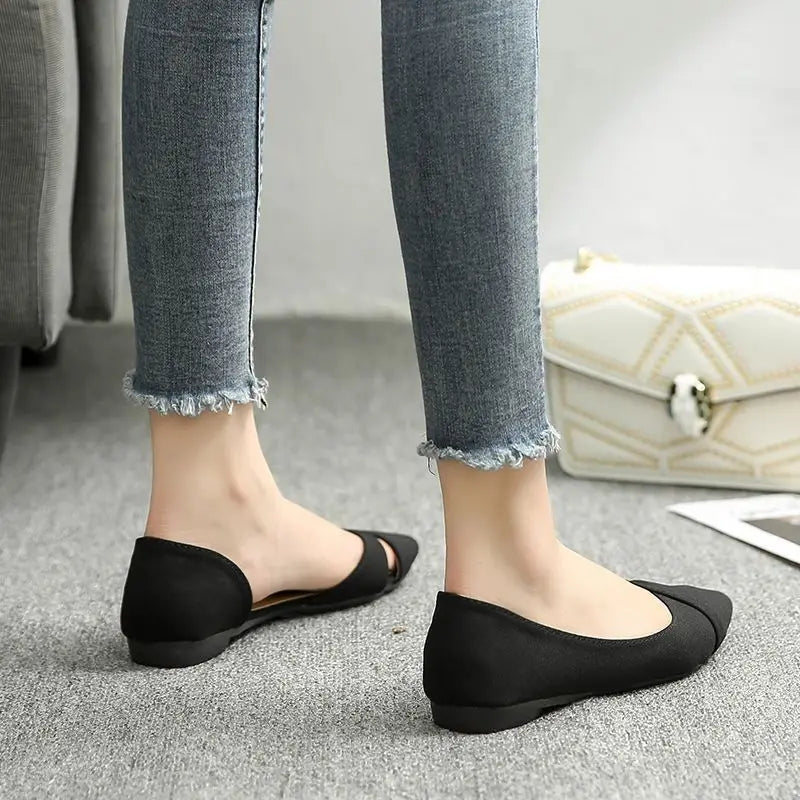 Shoes for Women Evening Woman Flats Pointed Toe Pink Slip-on Popular Elegant and Fashionable Summer 2024 High Quality Fashion 39 - Belvar