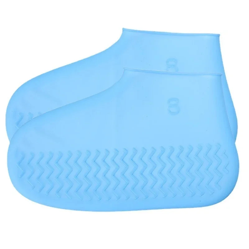 Reusable Waterproof Rain Shoes Covers Silicone Outdoor Rain Boot Overshoes Walking Shoes Accessories Reusable Shoe Cover 1Pair
