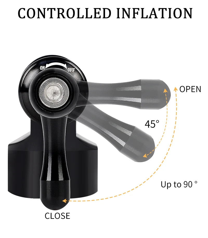WEST BIKING Mini Bicycle CO2 Pump Portable Tire Inflator For Schrader Presta Adapter MTB Road Bike Aluminum Alloy Automatic Pump