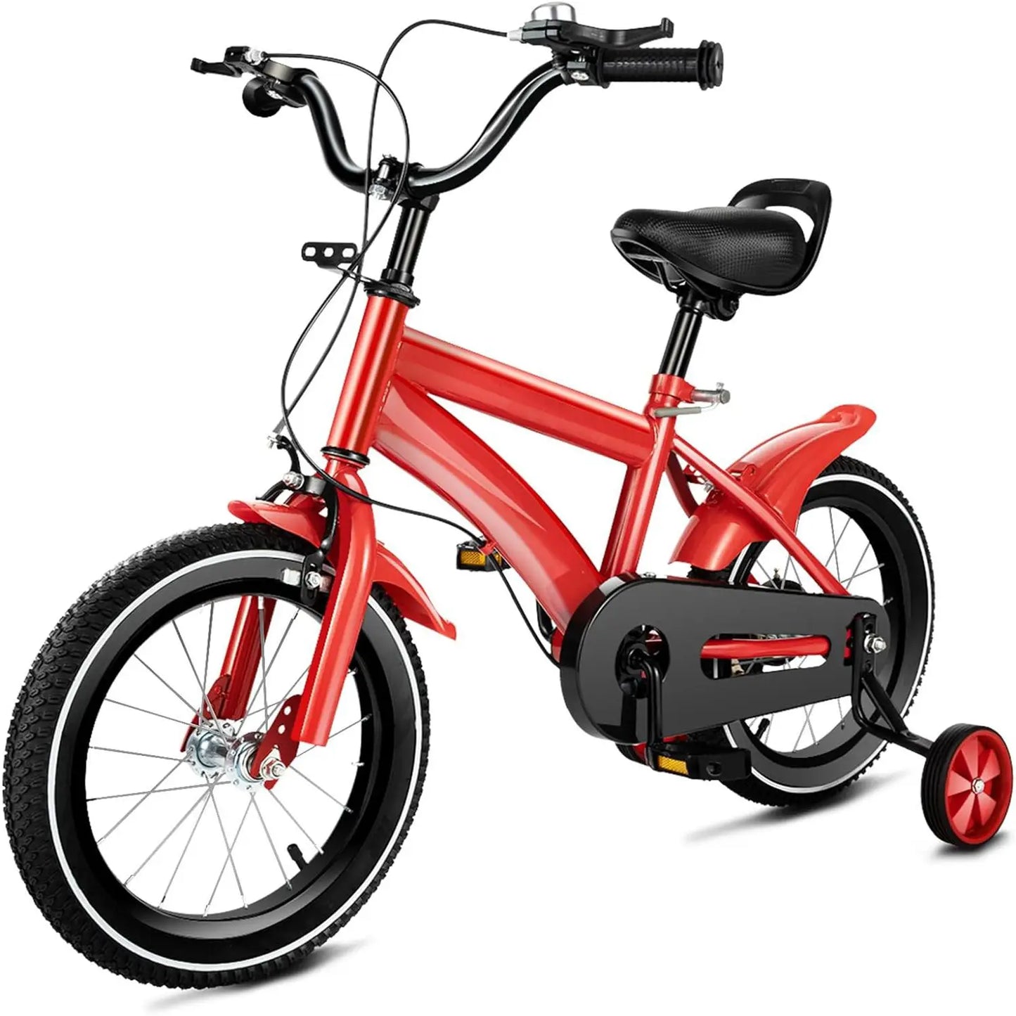 Kids Bike for Ages 3-6 Years Old Boys Girls 14 Inch Kid's Bikes with Training Wheels High Carbon Steel Children's Bicycle - Belvar