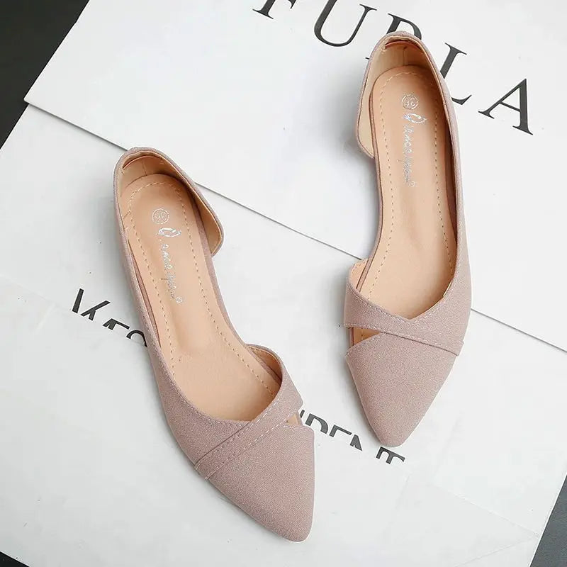 Shoes for Women Evening Woman Flats Pointed Toe Pink Slip-on Popular Elegant and Fashionable Summer 2024 High Quality Fashion 39 - Belvar