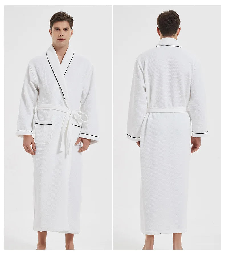 Women Bathrobe Cotton Thick Sleepwear Winter Warm Robe Dressing Gown Casual Long Sleeve Bathrobes Home Wear Clothes Kimono Robe