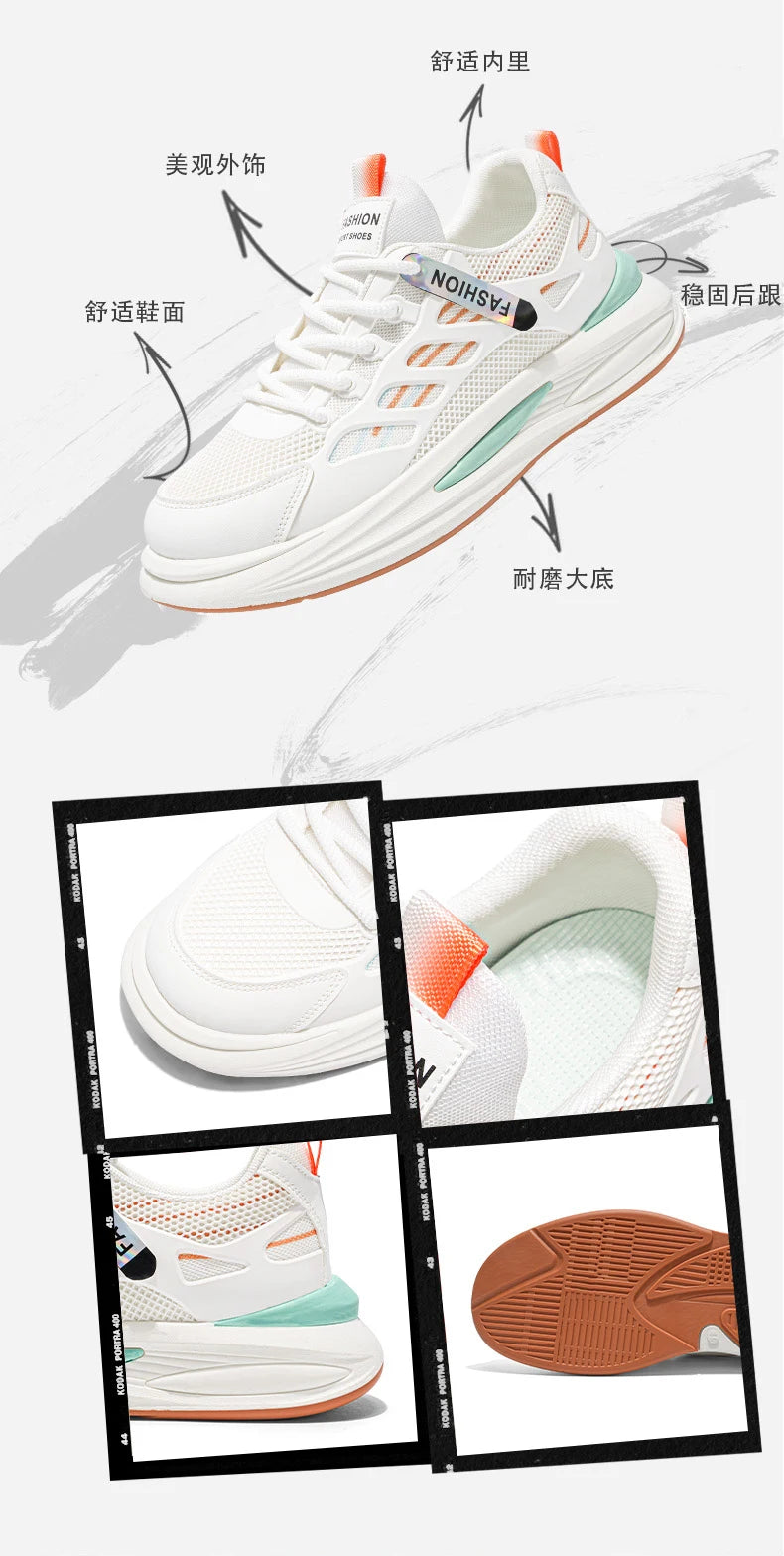Shoes Men's 2025 Autumn New Lightweight Non-slip Fashion Trend All-match Casual Soft Bottom Shock Absorption Running Sports - Belvar