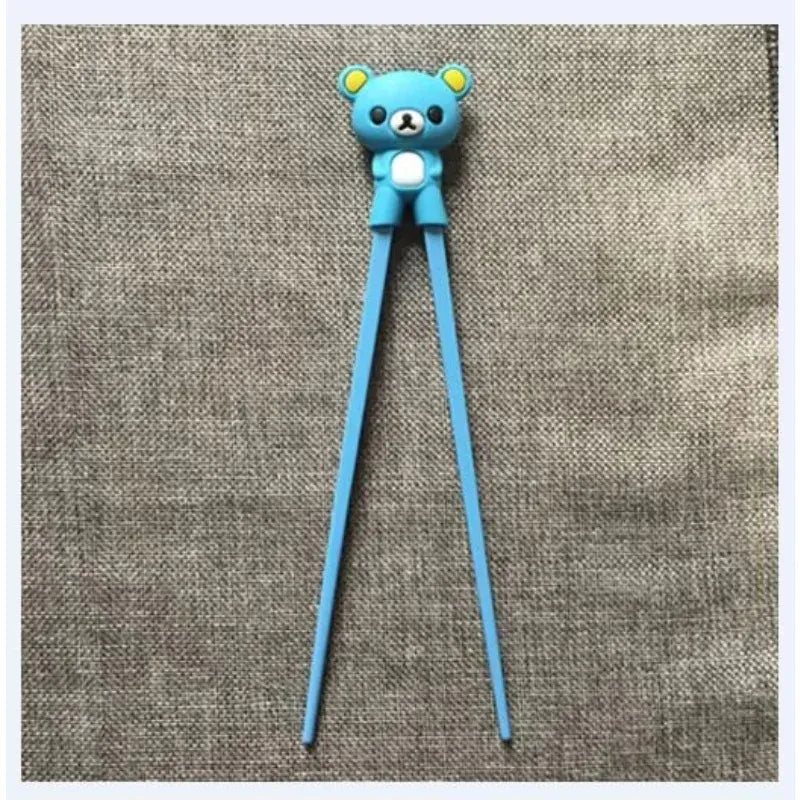 1pc Cute Bear Kids Chopsticks Toddler For Kids Learning Training Chopsticks Aids Sushi Chopsticks Learner Helper Kids Favors